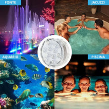 Carregar imagem no visualizador da galeria, Luzes Subaquáticas de LED para piscina (controle remoto RF) - COMPRE 4 E GANHE 2 GRÁTIS