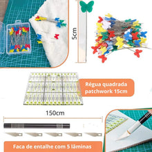 Carregar imagem no visualizador da galeria, Kit de Patchwork e Costura