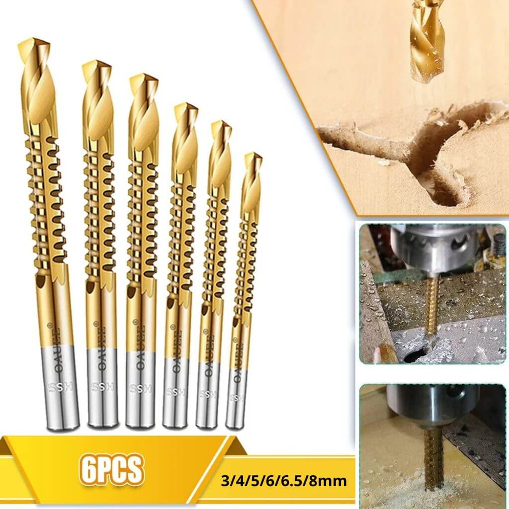 Kit de Brocas de Corte Lateral 6 Pçs