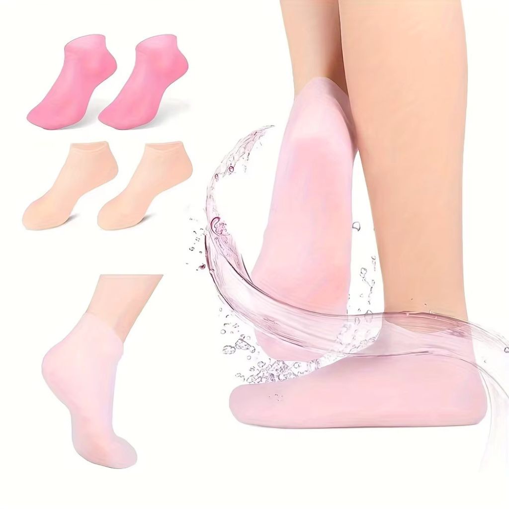 Meias de Silicone Hidratantes Par 2 Pçs