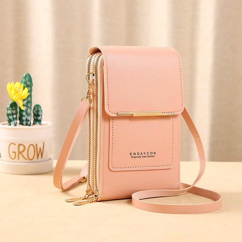 Bolsa de Couro Crossbody