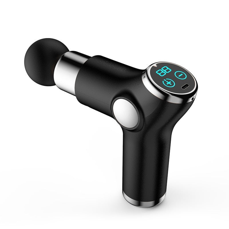 Mini Massageador Portátil Muscular de Vibração 4 Cabeças Smart Fitness